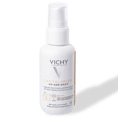 Aizsardzība pret sauli Vichy UV-Age Daily SPF50+ Light, 40 ml cena un informācija | Sauļošanās krēmi | 220.lv