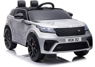 Bērnu vienvietīgais elektromobilis "Range Rover", lakots-sudraba cena un informācija | Bērnu elektroauto | 220.lv
