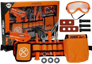 Набор инструментов с ремнем, оранжевый цена и информация | Игрушки для мальчиков | 220.lv