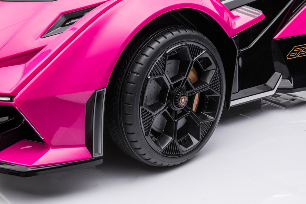 Vienvietīgais elektromobilis Lamborghini GT, rozā krāsā cena un informācija | Bērnu elektroauto | 220.lv