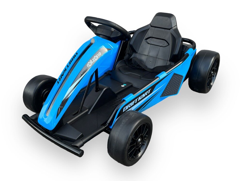 Drifta Go-Karts Rolzone zils, ar 24 voltu 200 vatu motoriem (18km/h) цена и информация | Bērnu elektroauto | 220.lv