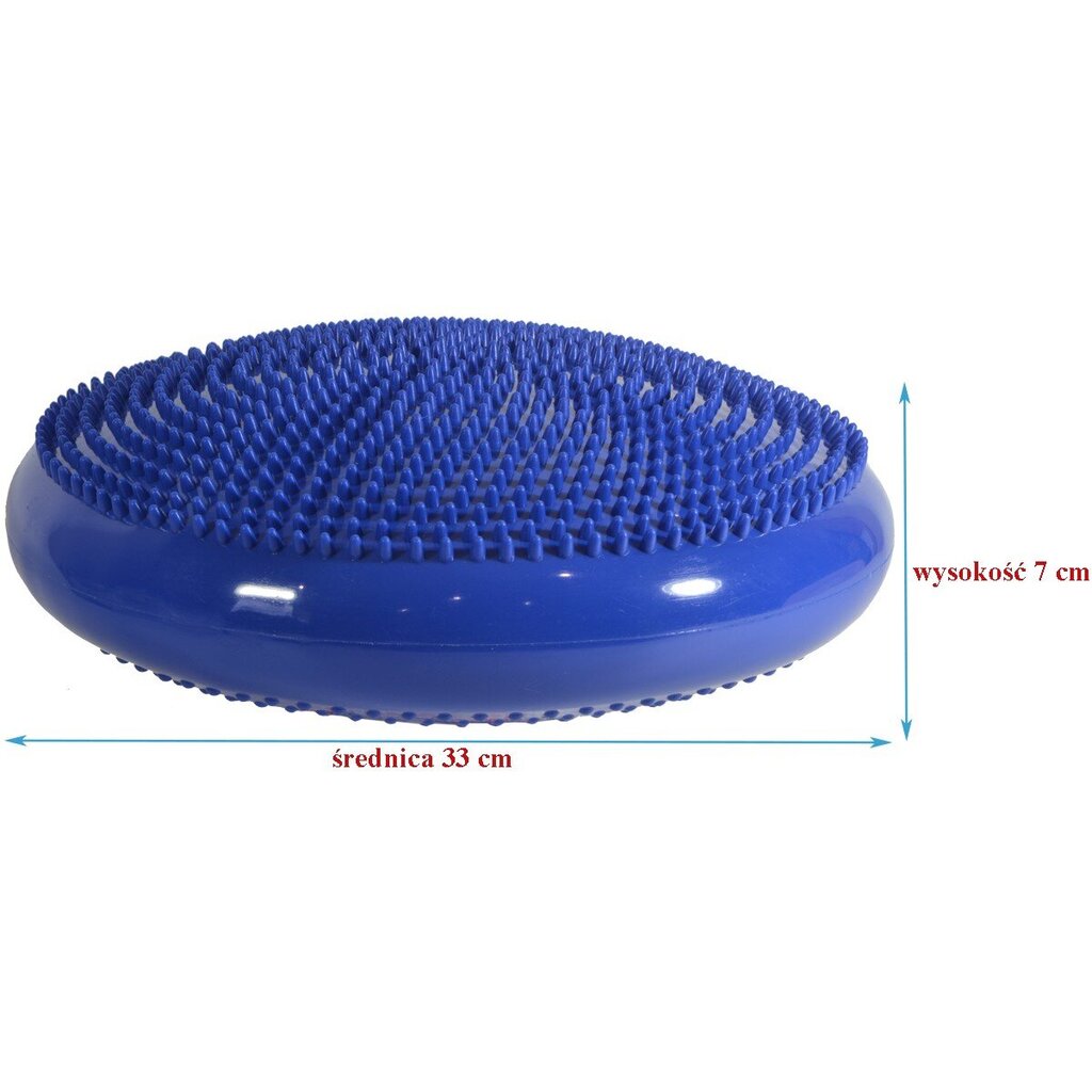 Sensomotora disks ar sūkni - Eb Fit, 33 cm, zils cena un informācija | Masāžas piederumi | 220.lv