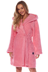 Īss halāts ar kapuci 2215 Viola, rozā krāsa цена и информация | Женские халаты | 220.lv
