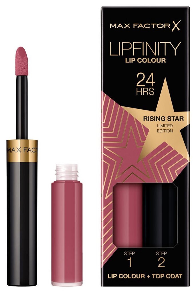 Ilgnoturīga lūpu krāsa Max Factor Lipfinity 2,3 + 1,9 g cena un informācija | Lūpu krāsas, balzāmi, spīdumi, vazelīns | 220.lv