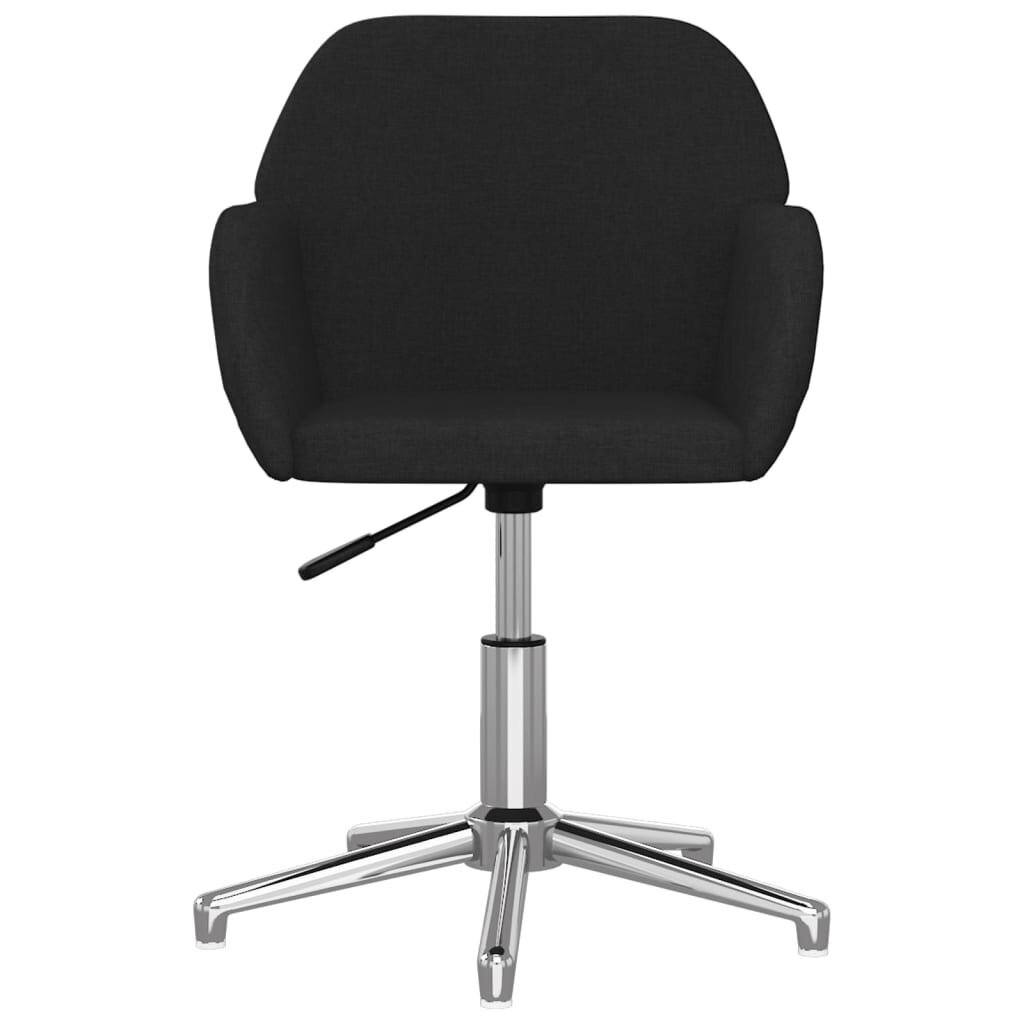 vidaXL biroja krēsls, melns audums cena un informācija | Biroja krēsli | 220.lv