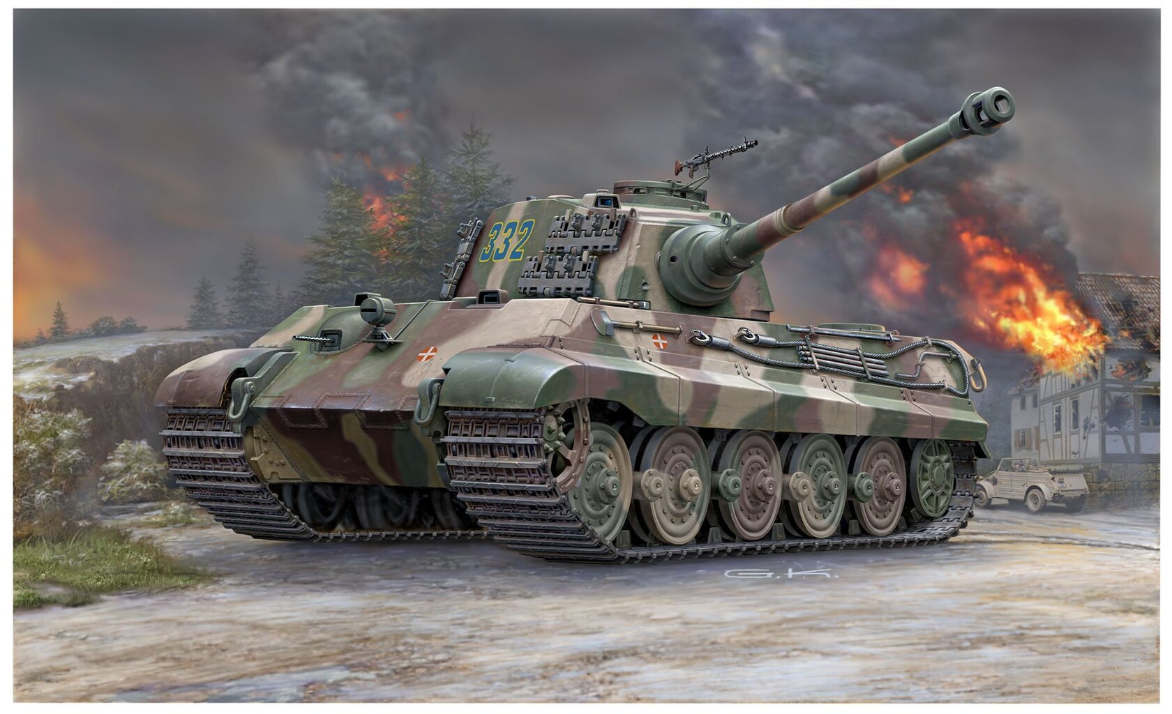 Revell Tīģera II Henšela tanks цена и информация | Konstruktori | 220.lv