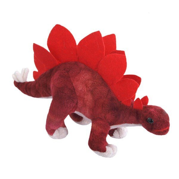 Beppe Plīša Stegosaurus sarkans 30 cm cena un informācija | Mīkstās (plīša) rotaļlietas | 220.lv