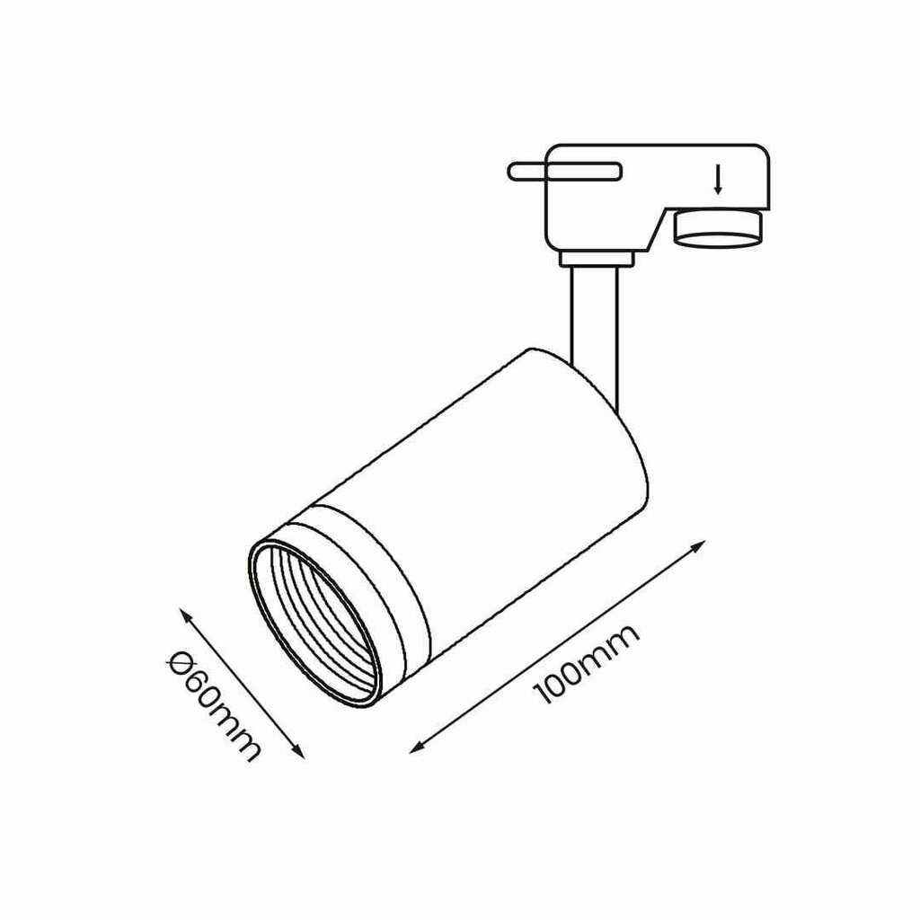 Milagro piekaramā lampa Pipe Ring Track Spot cena un informācija | Griestu lampas | 220.lv