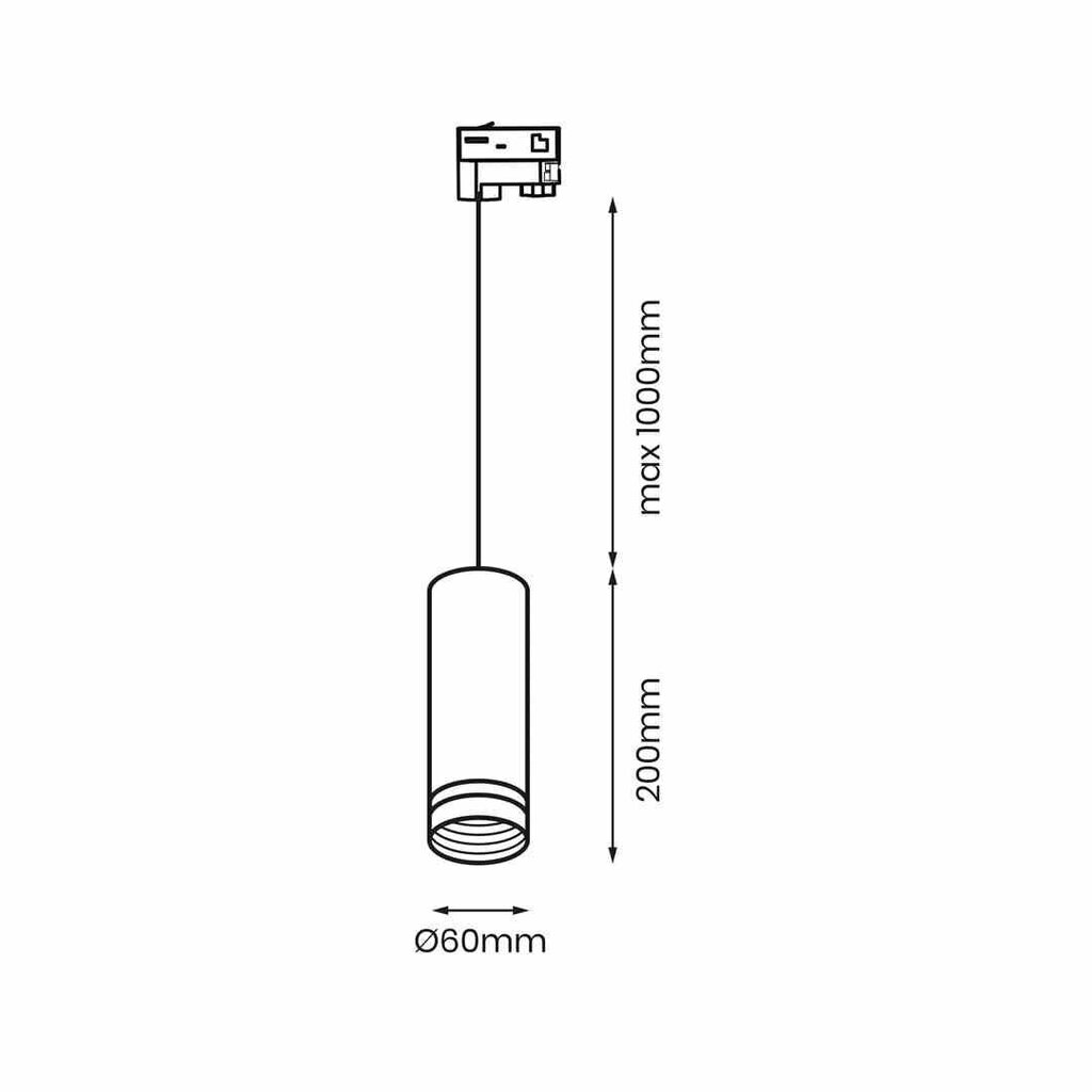 Milagro piekaramā lampa Pipe Ring Track cena un informācija | Piekaramās lampas | 220.lv