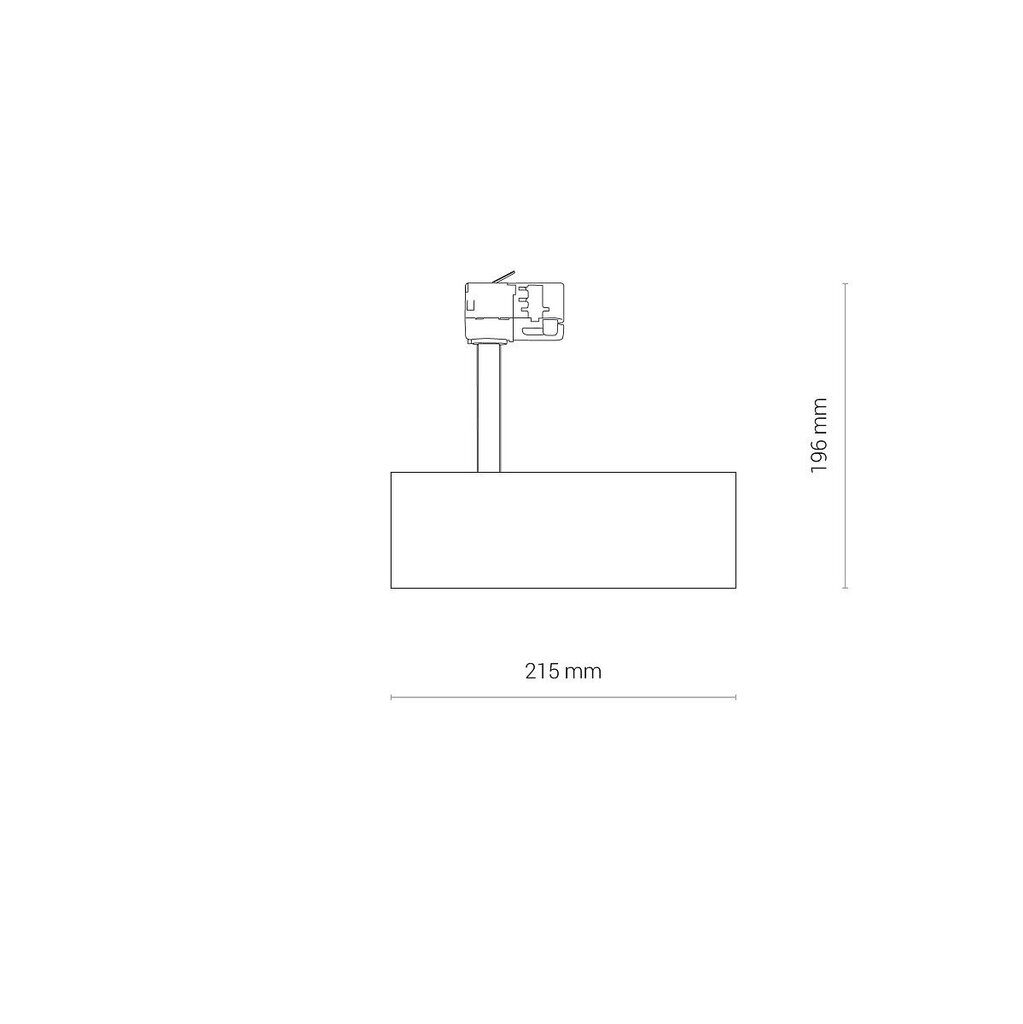 LED gaismeklis Nowodvorski CTLS Milo 25W 3000K 8762 cena un informācija | Lustras | 220.lv