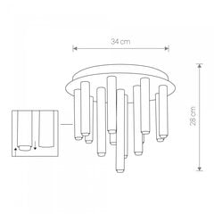 Griestu lampa Nowodvorski Stalactite 8355 цена и информация | Потолочные светильники | 220.lv