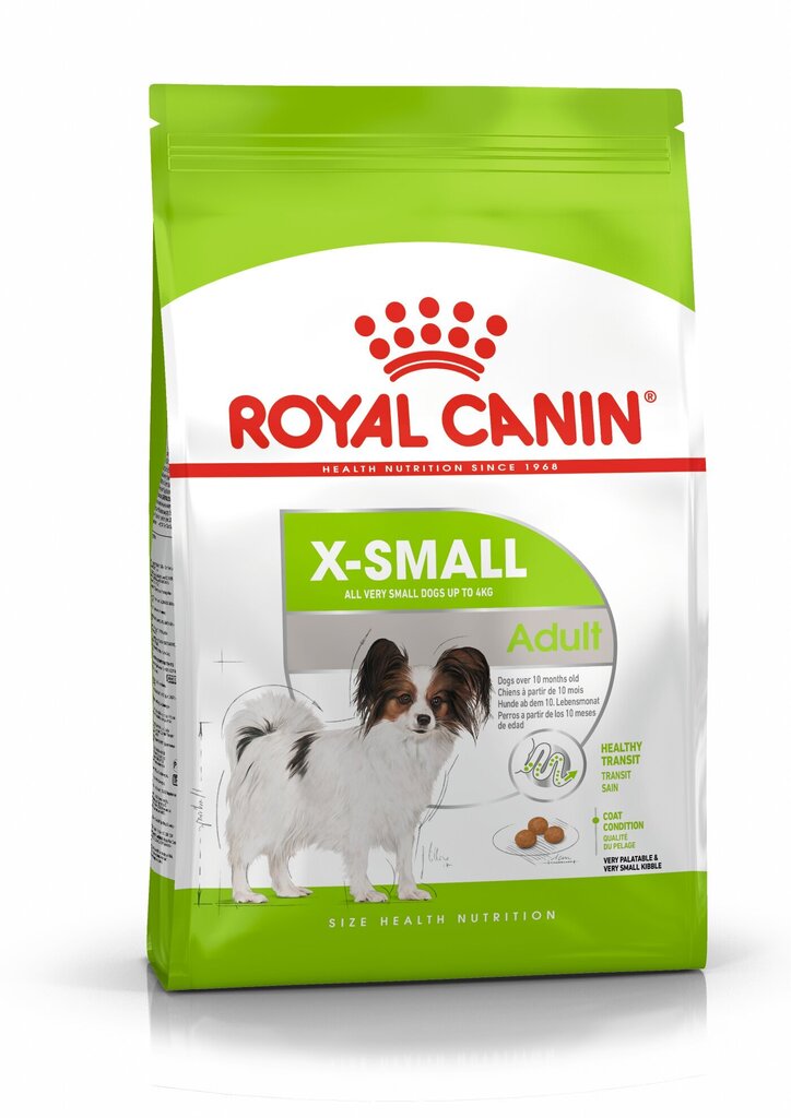 ROYAL CANIN SHN 1,5KG X-SMALL ADULT SUŅIEM цена и информация | Sausā barība suņiem | 220.lv