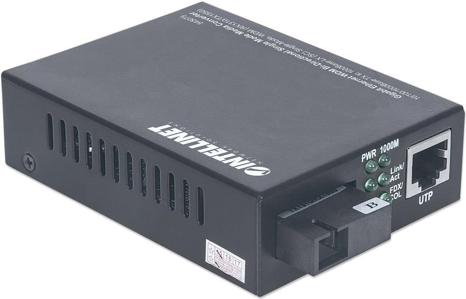 Divvirzienu multivides pārveidotājs Intellinet WDM Gigabit, viens režīms, 100/1000 BASE-T RJ45/1000BASE-SX SM SC cena un informācija | Bezvadu piekļuves punkti (Access Point) | 220.lv