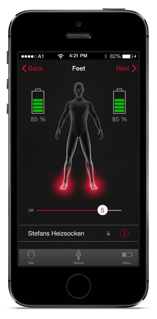 LENZ Apsildāmo zeķu komplekts (Apsildāmas zeķes 5.0 Toe Cap un Lithium baterijas RCB 1200 ) cena un informācija | Sieviešu zeķes | 220.lv