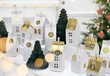 Adventes kalendārs - mājas, balts, 24 gab цена и информация | Ziemassvētku dekorācijas | 220.lv