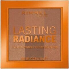 Компактная пудра Rimmel lasting radiance powder 003 Espresso, 8 г цена и информация | Пудры, базы под макияж | 220.lv