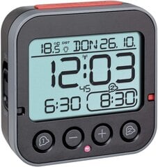 TFA Dostmann Bingo 2.0 Digital Radio Targe Clock с температурным дисплеем (черный с батареями) цена и информация | Радиоприемники и будильники | 220.lv