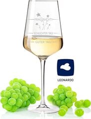 Leonardo Puccini vīna glāze ar gravētu sliktu uzrakstu цена и информация | Стаканы, фужеры, кувшины | 220.lv