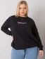 Sieviešu lielizmēra melns džemperis. cena un informācija | Jakas sievietēm | 220.lv