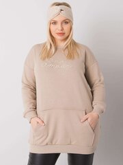 Liela izmēra smilškrāsas ķengura džemperis. cena un informācija | Jakas sievietēm | 220.lv