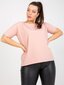Sieviešu spilgti rozā plus izmēra T-krekls cena un informācija | T-krekli sievietēm | 220.lv
