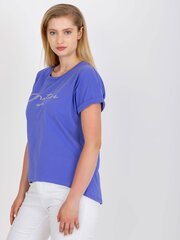 Sieviešu liela izmēra violets T-krekls cena un informācija | Blūzes, sieviešu krekli | 220.lv