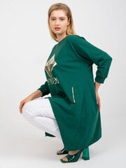 Sieviešu tumši zaļa plus izmēra blūze цена и информация | Женские блузки, рубашки | 220.lv