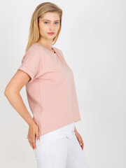 Sieviešu spilgti rozā plus izmēra T-krekls cena un informācija | Blūzes, sieviešu krekli | 220.lv