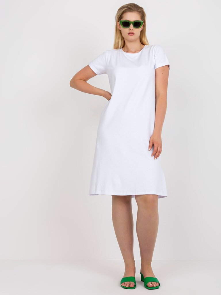 Sieviešu balta liela izmēra kleita cena un informācija | Kleitas | 220.lv