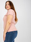 Sieviešu spilgti rozā plus izmēra T-krekls цена и информация | Blūzes, sieviešu krekli | 220.lv