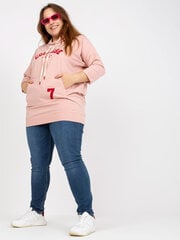 блузка больших размеров грязно-розового цвета с аппликацией из стразов цена и информация | Женские блузки, рубашки | 220.lv