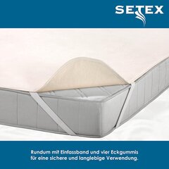 Setex Molton matrača aizsardzība, 120 x 200 cm, stūra gumija, 100 % kokvilna, pamata, dabiskās krāsas 16071202001001 cena un informācija | Palagi | 220.lv