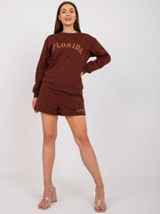 Женский темно-коричневый комплект Casual цена и информация | Спортивная одежда для женщин | 220.lv