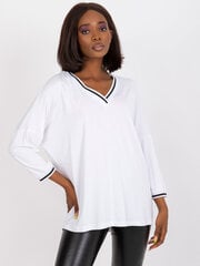 повседневная блуза из белого муслина с рюшами och bella цена и информация | Женские блузки, рубашки | 220.lv