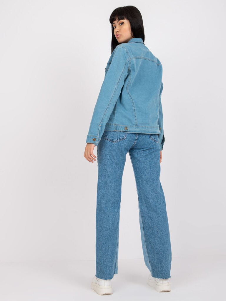 Sieviešu spilgti zila džinsa jaka cena un informācija | Sieviešu džinsi | 220.lv