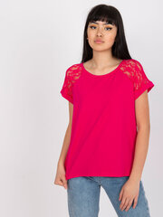 Блузка с круглым вырезом, розовая цена и информация | Женские блузки, рубашки | 220.lv