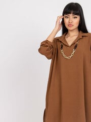 коричневое женское хлопковое платье maretta rue paris цена и информация | Платья | 220.lv