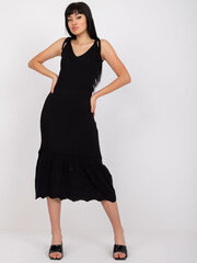 ellara rue paris черное велюровое платье цена и информация | Платья | 220.lv