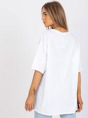 Sieviešu balts un zaļš T-krekls ar aplikāciju cena un informācija | T-krekli sievietēm | 220.lv