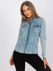 Рубашка лк-кс-508148.12п, синяя цена и информация | Женские блузки, рубашки | 220.lv