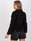 Sieviešu melna džinsa jaka cena un informācija | Žaketes sievietēm | 220.lv