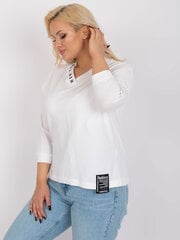 Женская блузка больших размеров цвета экрю цена и информация | Женские блузки, рубашки | 220.lv