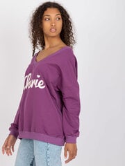 Sieviešu violets sporta krekls ar apdruku cena un informācija | Jakas sievietēm | 220.lv