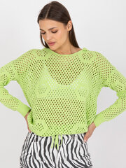 Sieviešu gaiši zaļš klasisks džemperis cena un informācija | Sieviešu džemperi | 220.lv