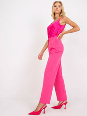 брюки женские розовые с карманами rue paris цена и информация | Брюки | 220.lv