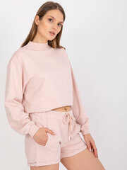 базовые светло-розовые спортивные штаны с завышенной талией цена и информация | Женские блузки, рубашки | 220.lv