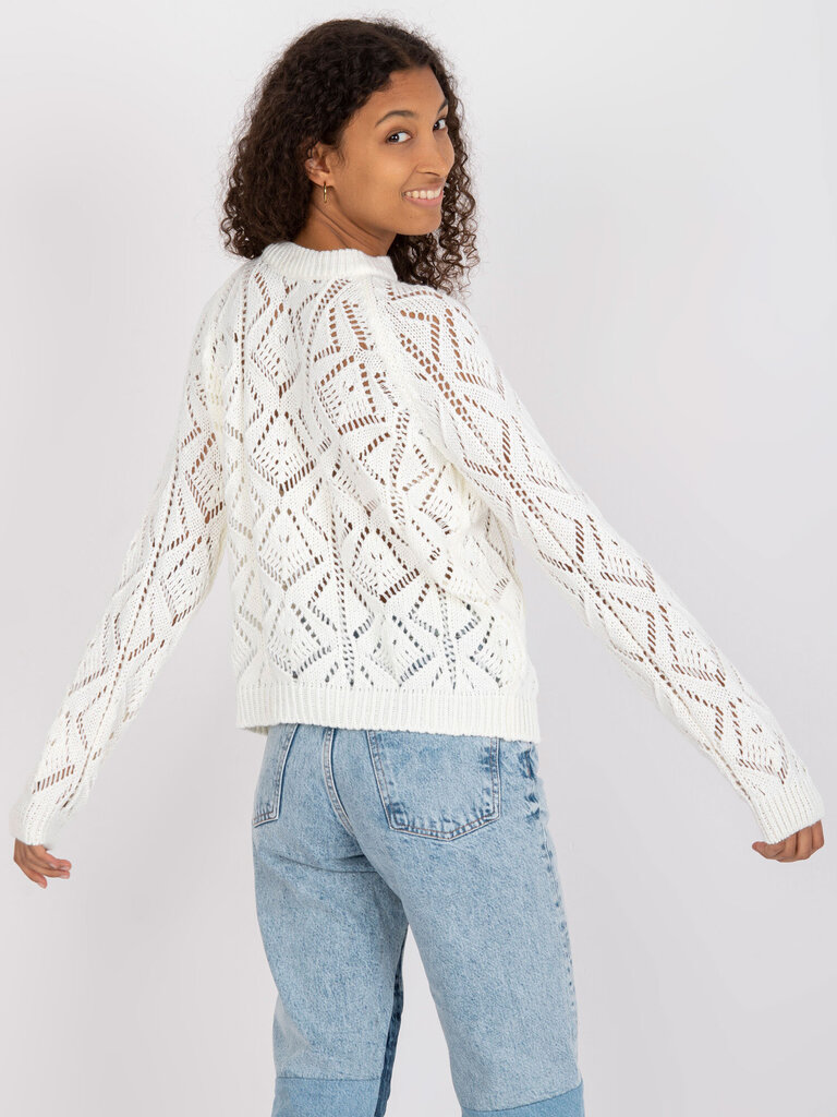 Sieviešu balts klasisks džemperis cena un informācija | Sieviešu džemperi | 220.lv