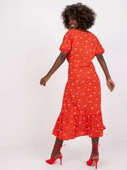 Sieviešu sarkana kleita ar apdruku cena un informācija | Kleitas | 220.lv