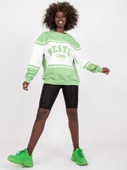 Sieviešu gaiši zaļš džemperis bez kapuces cena un informācija | Sieviešu džemperi | 220.lv