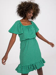 Sieviešu zaļa kleita ar apdruku cena un informācija | Kleitas | 220.lv
